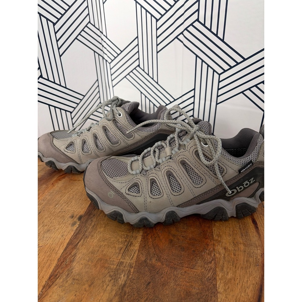 Oboz Sawtooth II Low B-Dry Waterproof Hiking Shoes Gray Womens Size 7 23402
